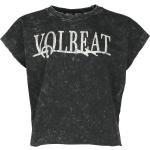 Mörkgråa Volbeat T-shirts stora storlekar i Storlek 3 XL i Bomull för Damer 