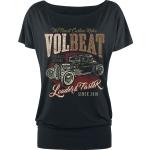Svarta Volbeat T-shirts stora storlekar i Storlek M i Viskos för Damer 