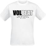 Vita Volbeat T-shirts stora storlekar i Storlek S i Bomull för Herrar 
