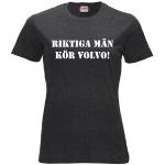 Mörkgråa Volvo T-shirts för Damer 
