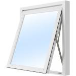 Vridfönster - 3-glas - Aluminium - U-värde: 1,1 - Klarglas, 7x8