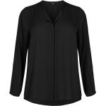 Svarta Långärmade Långärmade skjortor från Zizzi i Storlek L 
