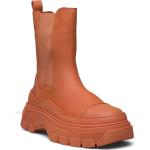 Orange Chelsea-boots från Mango i storlek 36 