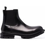 Svarta Chelsea-boots från Alexander McQueen i storlek 41,5 med rundad tå i Kalvskinn för Herrar 