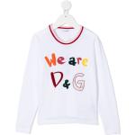 Vita Långärmade T-shirts för Flickor i 12 i PVC från Dolce & Gabbana D&G från FARFETCH.com/se på rea 