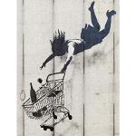 Banksy Konsttryck från Wee Blue Coo med Graffiti 