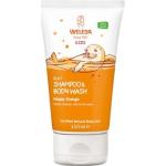 Cruelty free Naturliga Orange 2 in 1 shampoon från Weleda med Apelsin 150 ml för Barn 