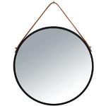 Retro Svarta Runda speglar från WENKO med diameter 40cm 