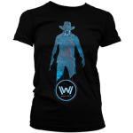 Westworld - Blue Circuit Cowboy Girly Tee, T-Shirt