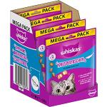 Whiskas krispiga väskor kattsnacks med laxsmak, 4 x 180 g (4 förpackningar) – olika produktförpackningar finns