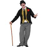 Flerfärgade Charlie Chaplin Lösmustascher från Widmann i Storlek S 