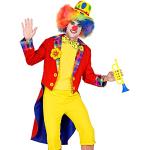 Flerfärgade Clown-dräkter från Widmann i Storlek XL för Herrar 