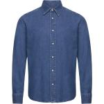 Blåa Jeansskjortor från Morris Denim i Storlek XS i Denim 