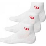 WILSON Mens Quarter Socks 3-pack White
