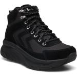 Svarta Höga sneakers från Skechers D'Lux Walker Vattenavvisande i storlek 36 för Damer 