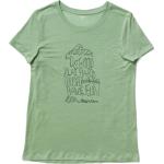 Hållbara Gröna Kortärmade Tränings t-shirts från Houdini på rea i Jerseytyg för Damer 