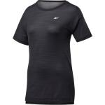 Svarta Kortärmade Tränings t-shirts från Reebok på rea i Polyamid för Damer 