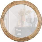 Bruna Runda speglar från Woood med diameter 100cm 
