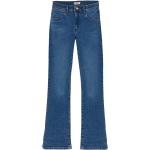 Blåa Stretch jeans från Wrangler på rea i Storlek M i Denim för Damer 