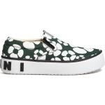 Blommiga Skogsgröna Platå sneakers från Marni på rea i storlek 40 med rundad tå i Gummi 