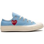 Ljusblåa Låga sneakers från Converse Chuck Taylor med Snörning med rundad tå i Gummi för Flickor 