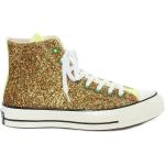 Guldiga Höga sneakers med glitter från Converse Chuck Taylor i Gummi för Flickor 