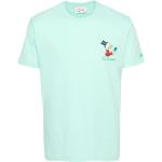 Ljusgröna Kortärmade Disney Kortärmade T-shirts med broderi från MC2 SAINT BARTH i Jerseytyg för Herrar 