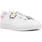 Vita Hello Kitty Skinnsneakers från adidas Stan Smith med Snörning med rundad tå i Kalvskinn för Flickor 