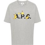 Gråa Kortärmade Pokemon Kortärmade T-shirts från A.P.C. för Herrar 