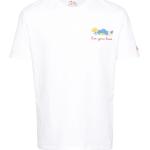 Vita Kortärmade The Simpsons Homer Kortärmade T-shirts med broderi från MC2 SAINT BARTH i Jerseytyg för Herrar 