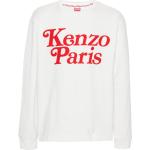 Vita Långärmade T-shirts från KENZO för Herrar 