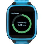 Blåa Smartwatches med GPS med Stegräknare för Barn 