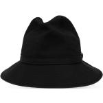 Svarta Fedora hattar i Ull för Herrar 
