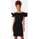 Svarta Off shoulder klänningar från Y.A.S i Storlek XS för Damer 