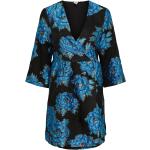 Blommiga Blåa Trekvartsärmade Blommiga klänningar från Y.A.S på rea i Storlek M för Damer 