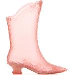 Rosa Ankle-boots på rea med Klackhöjd 5cm till 7cm i PVC för Damer 