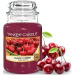 Yankee Candle Black Cherry doftande ljus, svart
