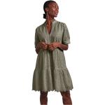 Hållbara Ekologiska Blåa Långärmade Långärmade klänningar från Y.A.S på rea i Storlek S i Bomull för Damer 