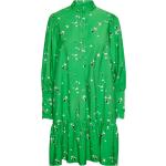 Gröna Skjortklänningar från Y.A.S i Storlek XS med Hög ringning för Damer 