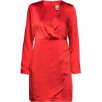Röda Draperade klänningar från Y.A.S i Storlek XS för Damer 