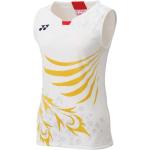 Vita Ärmlösa Tenniströjor från Yonex på rea i Storlek L i Polyester för Damer 