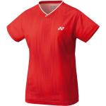 Röda Kortärmade Tenniströjor från Yonex i Storlek S i Polyester för Damer 