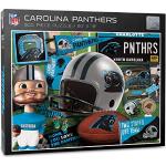 YouTheFan 0951254 retroserie pussel NFL Carolina Panthers pussel 500 delar, lagfärger, en storlek