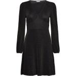 Svarta Korta klänningar med glitter från Bubbleroom i Storlek XS för Damer 