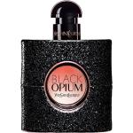 Förföriska Franska Cruelty free Silvriga Parfymer från Saint Laurent Paris Black Opium med Patschuli med Gourmand-noter 50 ml för Damer 
