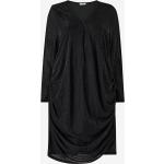 Vadlånga Svarta Omlottklänningar från Zhenzi på rea i Storlek 3 XL med V-ringning för Damer 