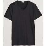 Svarta Kortärmade Kortärmade T-shirts från Zimmerli of Switzerland i Bomull för Herrar 