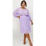 Knälånga Lavendelfärgade Plisserade kjolar från Zizzi på rea i Storlek 4 XL i Chiffong för Damer 