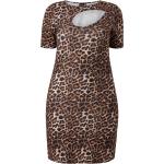 Leopard-mönstrade Cut out klänningar från Zizzi i Storlek 3 XL för Damer 