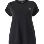 Svarta Kortärmade Tränings t-shirts från Zizzi på rea i Storlek 4 XL med Rund ringning för Damer 